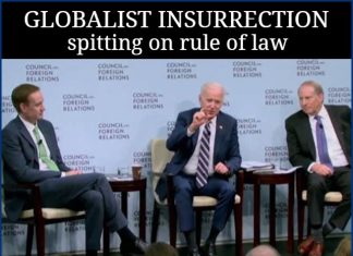 GLOBALIST INSURRECTION spitting on rule of law
