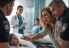 Medical Overreach and Forced Treatment in Modern Healthcare Family separated under medical authority inside a modern hospital setting